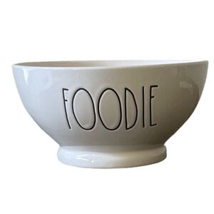 Rae Dunn Artisan Collection "Foodie" Pedestal Bowl